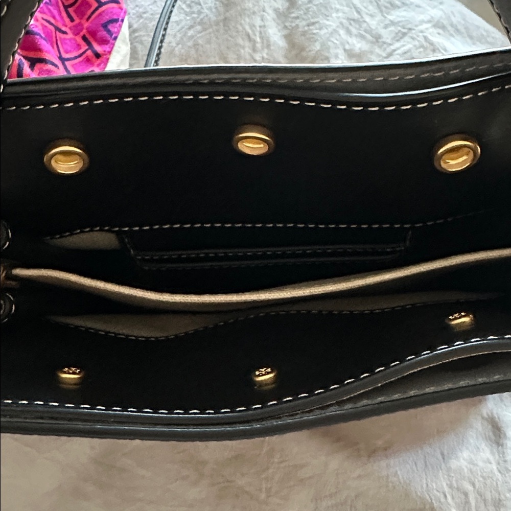 Tory Burch Tan and Black Small Crossbody Bag - Picture 12 of 16